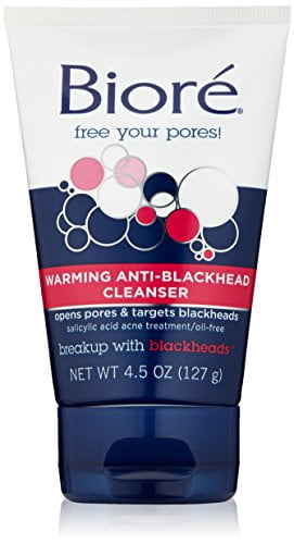 Biore Warming Anti-Blackhead Cleanser 4.50 oz (Pack of 4) VBESTLIFE Wrinkle Removal Machine Ultrasonic Facial Machine,LED Skin Tightening Face Lifting Machine Light Therapy Photon Tender Skin Phototherapy Beauty